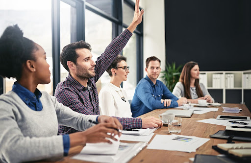 raising a hand on a meeting | hoa committee charter